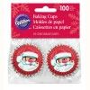 Cápsulas mini cupcakes santa claus 100ud