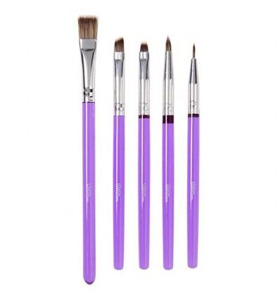 Set 5 pinceles para decoración Wilton