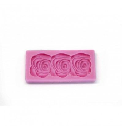 Molde silicona 3 rosas