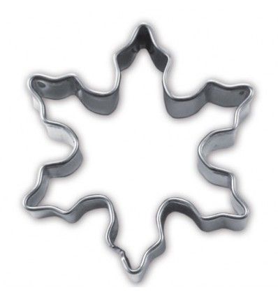 Cortador galletas estrella de nieve, 4 cm