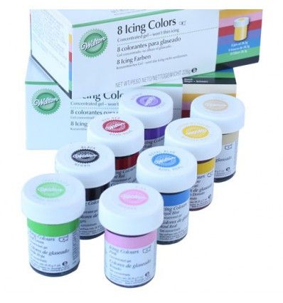 Kit de 8 Colorantes Wilton 8x28 g