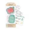 Set cortadores con plantillas Flor y tarro