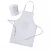 Delantal + gorro de cocinero blanco para Niño