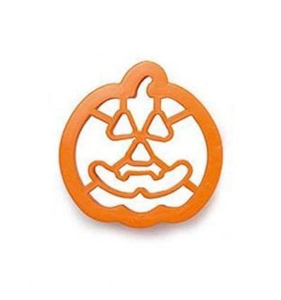 Cortador de galletas Calabaza Halloween con marcador 8 cm
