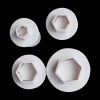 Set 4 cortadores HEXAGONO con expulsor