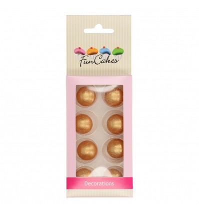 PERLAS-BOLAS DE CHOCOLATE ORO-SET 8