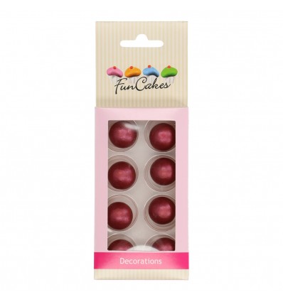PERLAS-BOLAS DE CHOCOLATE RUBI- SET 8