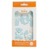 Decoraciones comestibles Bebe azul, 5 Ud
