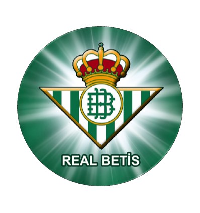 Impresión en Oblea. Betis Ø20