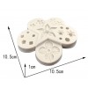 Molde silicona multiflores