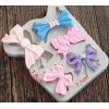 Molde silicona lazos fondant