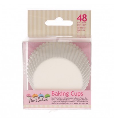 FunCakes Cápsulas para Hornear -Blancas-48u