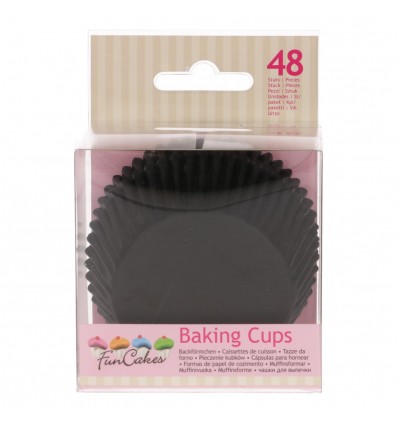 FunCakes Cápsulas para Hornear -Negras-48u