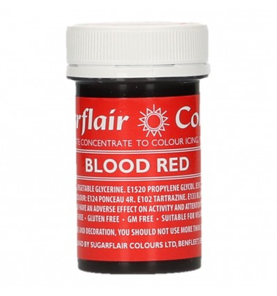 Sugarflair Colorante en Pasta Blood Red 25g