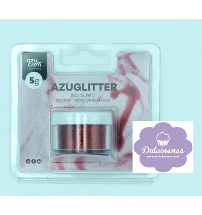 PURPURINA DECORATIVA ROJA 5gr AZUGLITTER