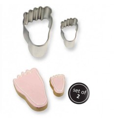 Cortadores Galletas Pies Set/2