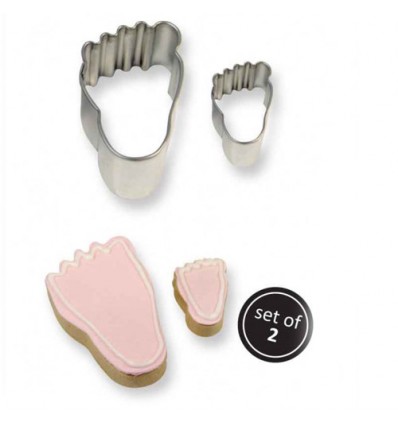 Cortadores Galletas Pies Set/2