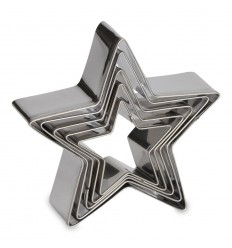 Set de Cortadores Estrellas, 5 ud