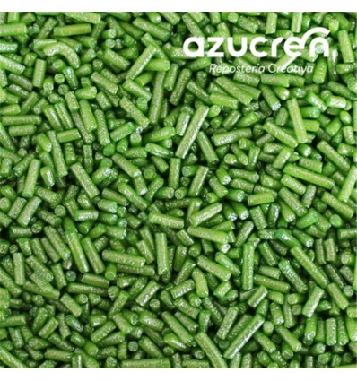 FIDEOS DE AZUCAR VERDES METALIZADOS AZUCREN BOTE 80 GRAMOS