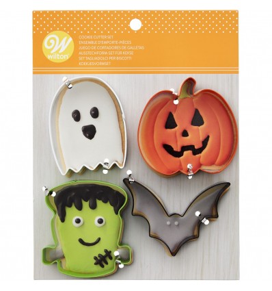 SET CORTADOR MURCIÉLAGO/CALABAZA/FANTASMA/FRANKESTEIN HALLOWEEN
