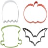 SET CORTADOR MURCIÉLAGO/CALABAZA/FANTASMA/FRANKESTEIN HALLOWEEN