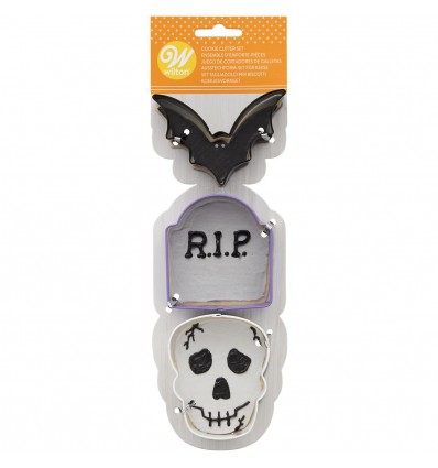 CORTADOR MURCIÉLAGO-LÁPIDA-CALAVERA, 3U. HALLOWEEN