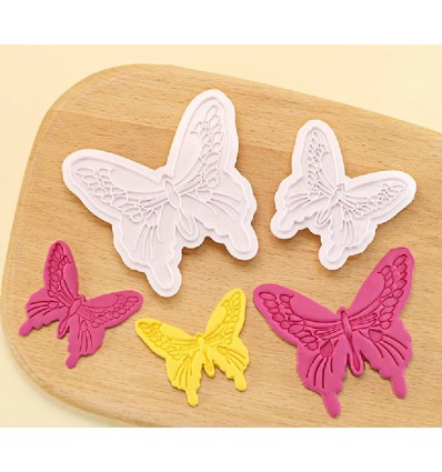 Set 2 cortapastas mariposas