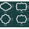 4 cortadores Placa-Filigrana