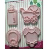 Set 4 cortadores CON EXPULSOR - Tema Bebe