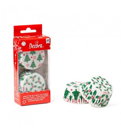 36 CAPSULAS ARBOL DE NAVIDAD Y ACEBO DECORA