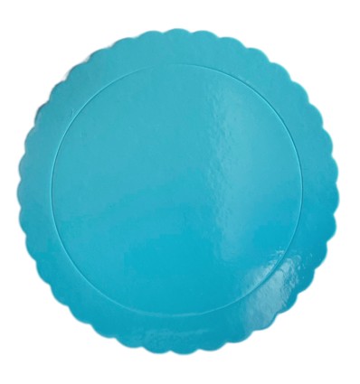 Disco Extra fuerte Ondulado. AZUL CIELO 25 CM