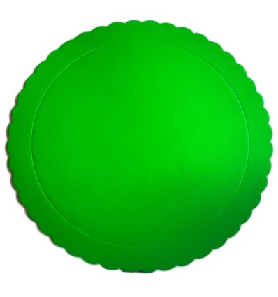 Disco Extra fuerte Ondulado. VERDE 25 CM
