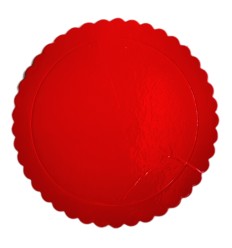 Disco Extra fuerte Ondulado. ROJO 30 CM