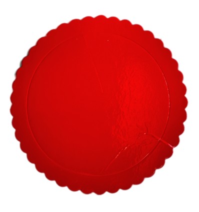 Disco Extra fuerte Ondulado. ROJO 30 CM