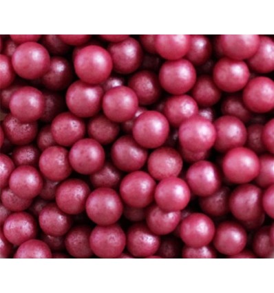 PERLAS DE AZÚCAR ROSA FUCSIA 7 MM. BOTE 60 GRAMOS