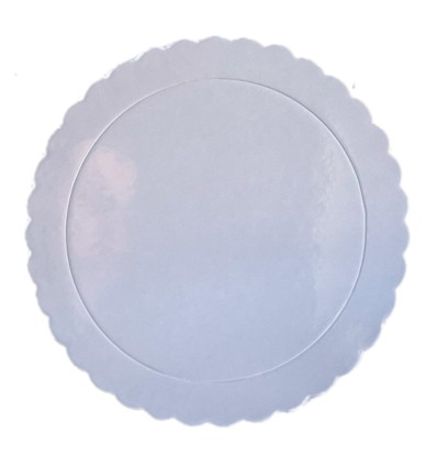 Disco Extra fuerte Ondulado. BLANCO 20 CM