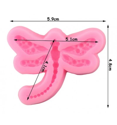 Molde silicona libélula