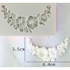 Molde silicona rosas con hojas pequeño