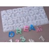 Molde silicona letras y números 4 cm