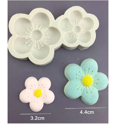 Molde silicona flores de cerezo