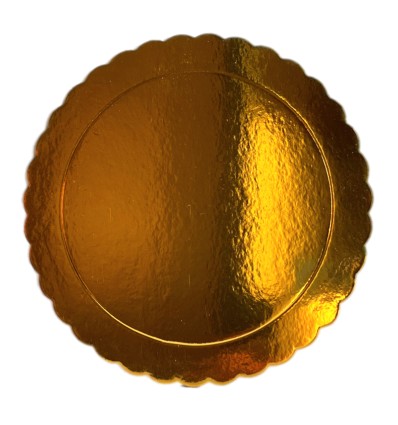 Disco Extra fuerte Ondulado. ORO 25 CM