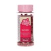 FUNCAKES CORAZONES DE AZÚCAR COLOR BURDEOS 80G