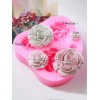 Molde silicona flores(Rosas) 4 tamaños