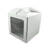 Caja EXTRA GRUESA CON ASA Y VENTANA 25x25x26 AZUCREN