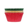 CÁPSULAS NAVIDAD METALIZADAS ORO-ROJO-VERDE