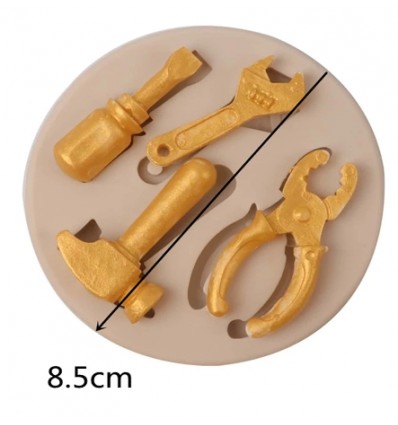 Molde fondant 4 herramientas