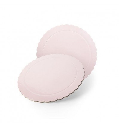 Disco Extra fuerte Ondulado. Rosa Bebe-35 cm