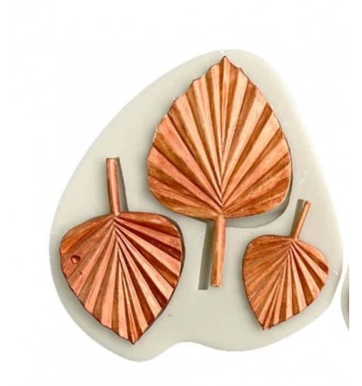 Molde silicona hojas de palma