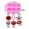 Molde silicona deportes,balones y pelotas