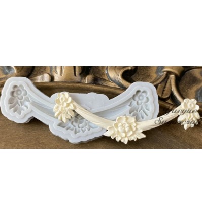Molde mini silicona cinta rosas
